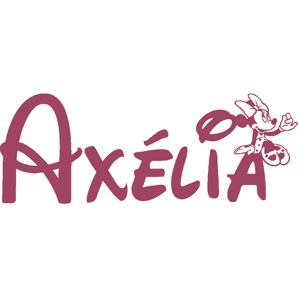 Wall sticker: customization of Axlia Minnie