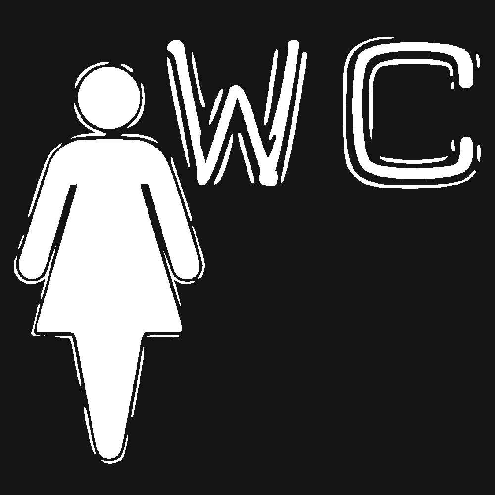 Wall sticker: customization of WC Dymo Dames