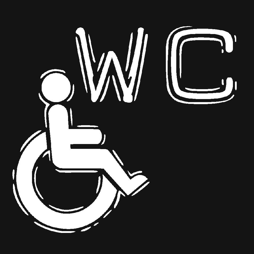 Muur sticker: aanpassing van WC Dymo Invalides