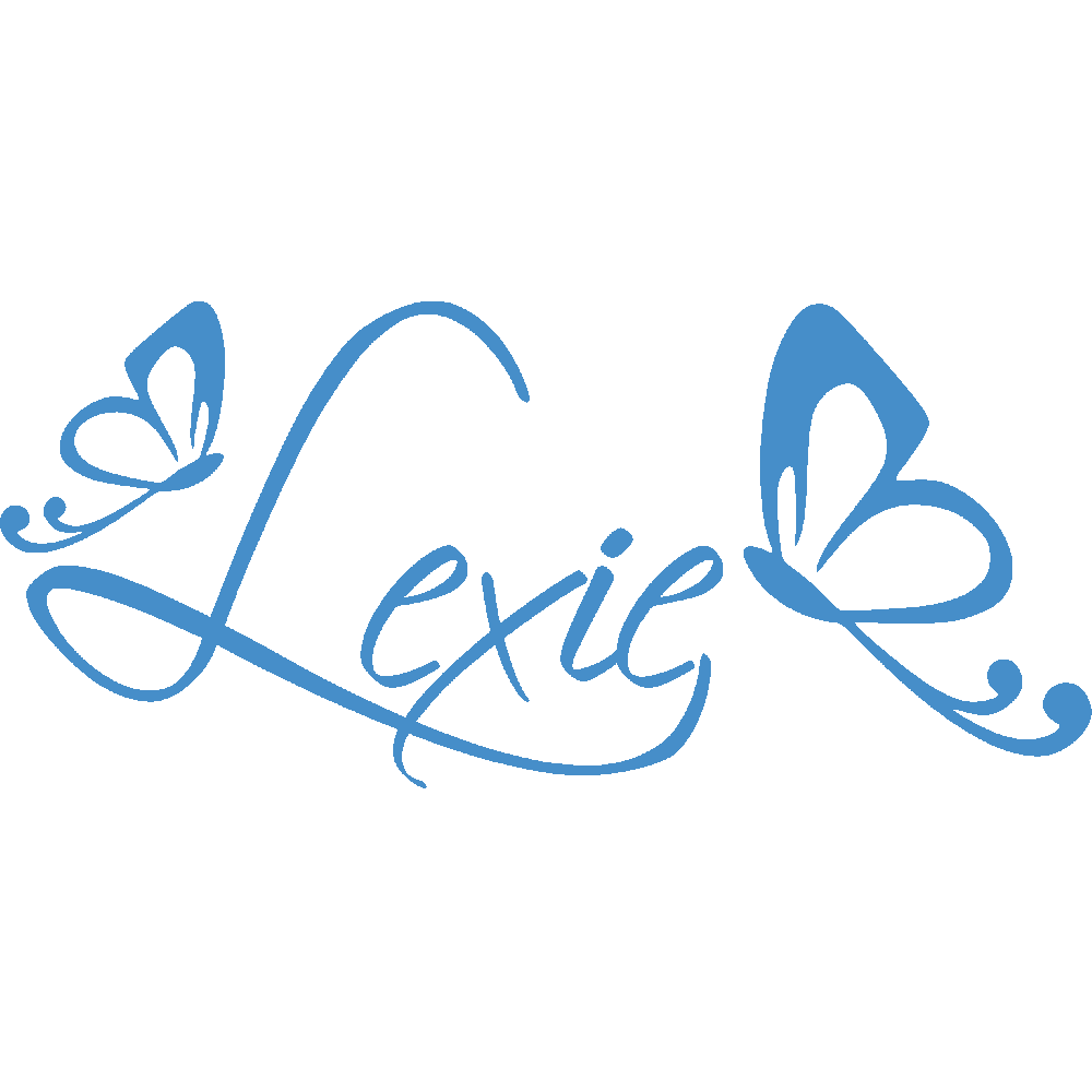 Muur sticker: aanpassing van Lexie Papillons