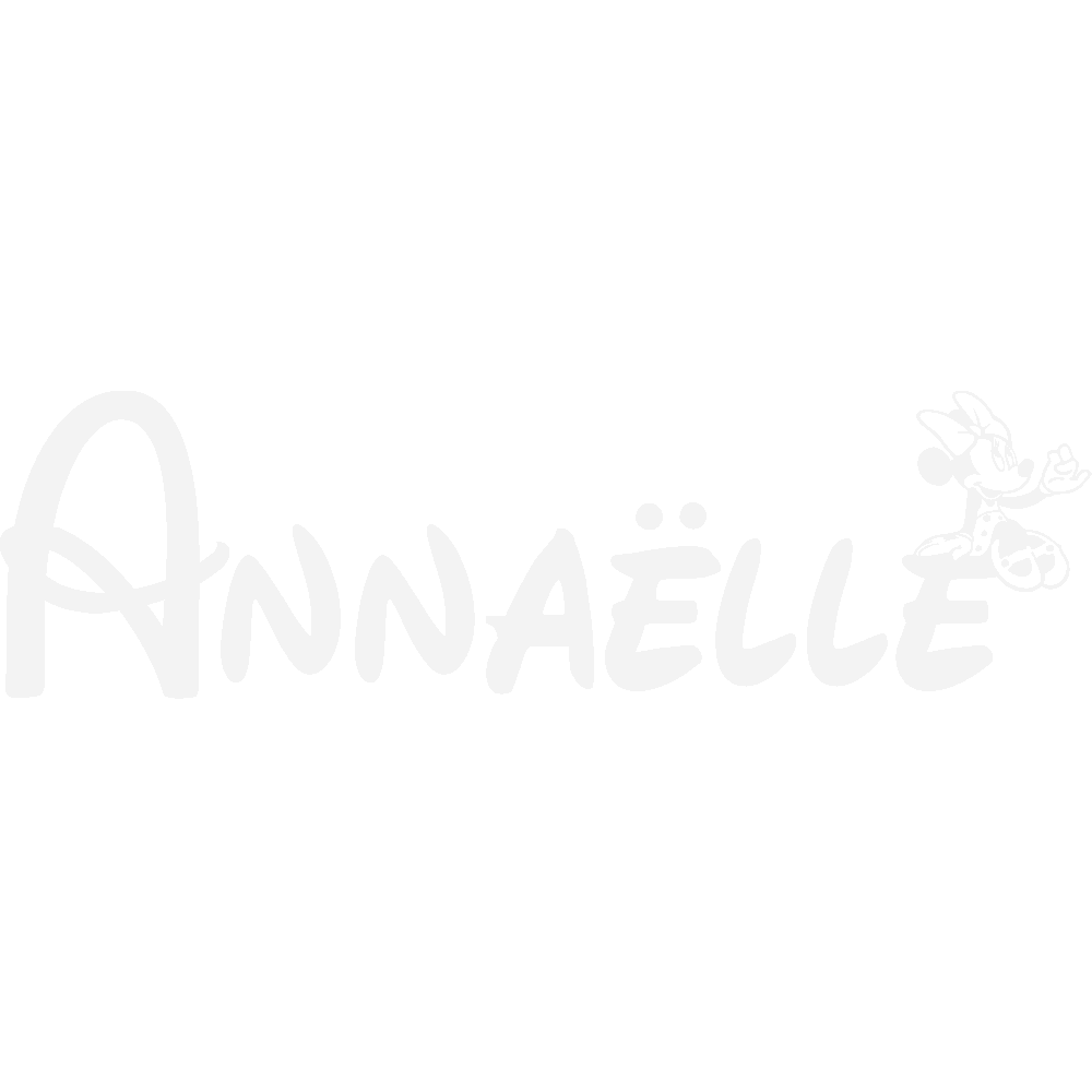 Wall sticker: customization of Annalle Minnie