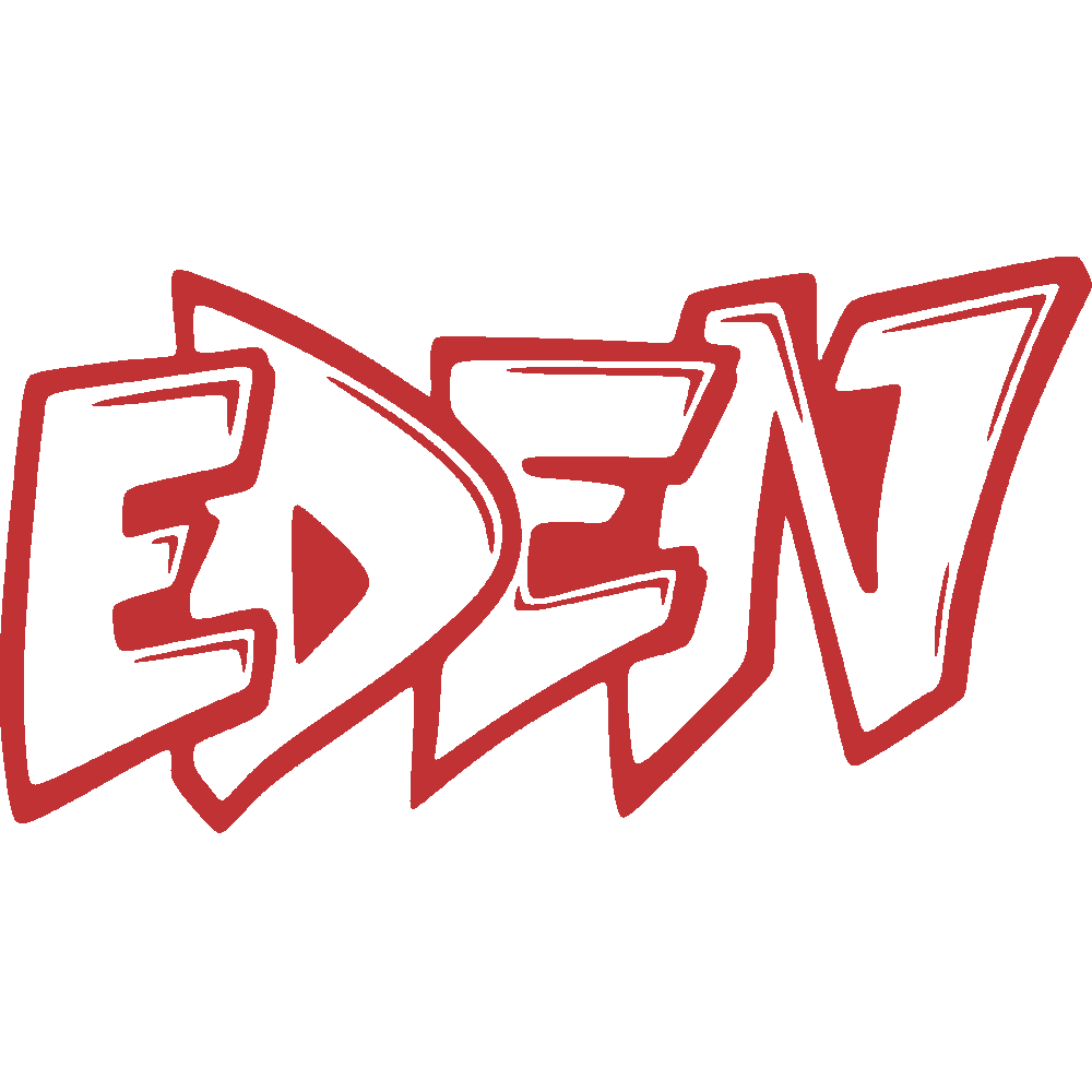 Muur sticker: aanpassing van Eden Graffiti
