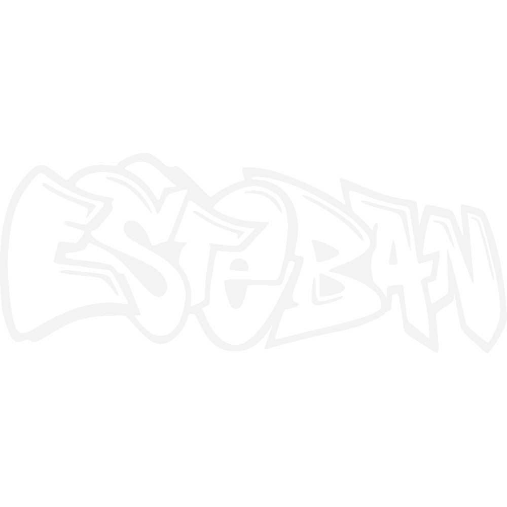Wall sticker: customization of Esteban Graffiti