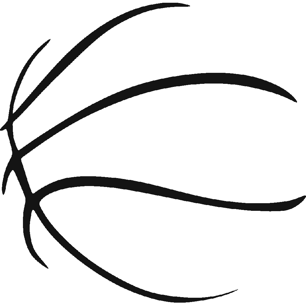 Sticker mural: personnalisation de Basket Ball - Traits