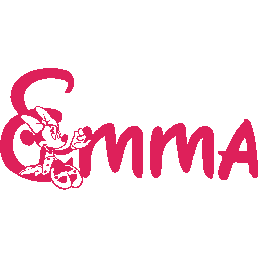 Wall sticker: customization of Emma Minnie