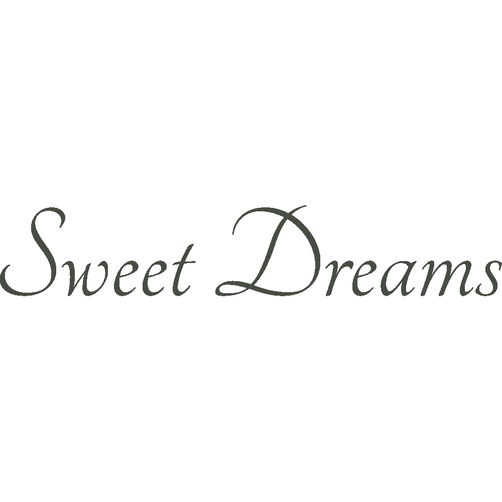 Muur sticker: aanpassing van Sweet Dreams