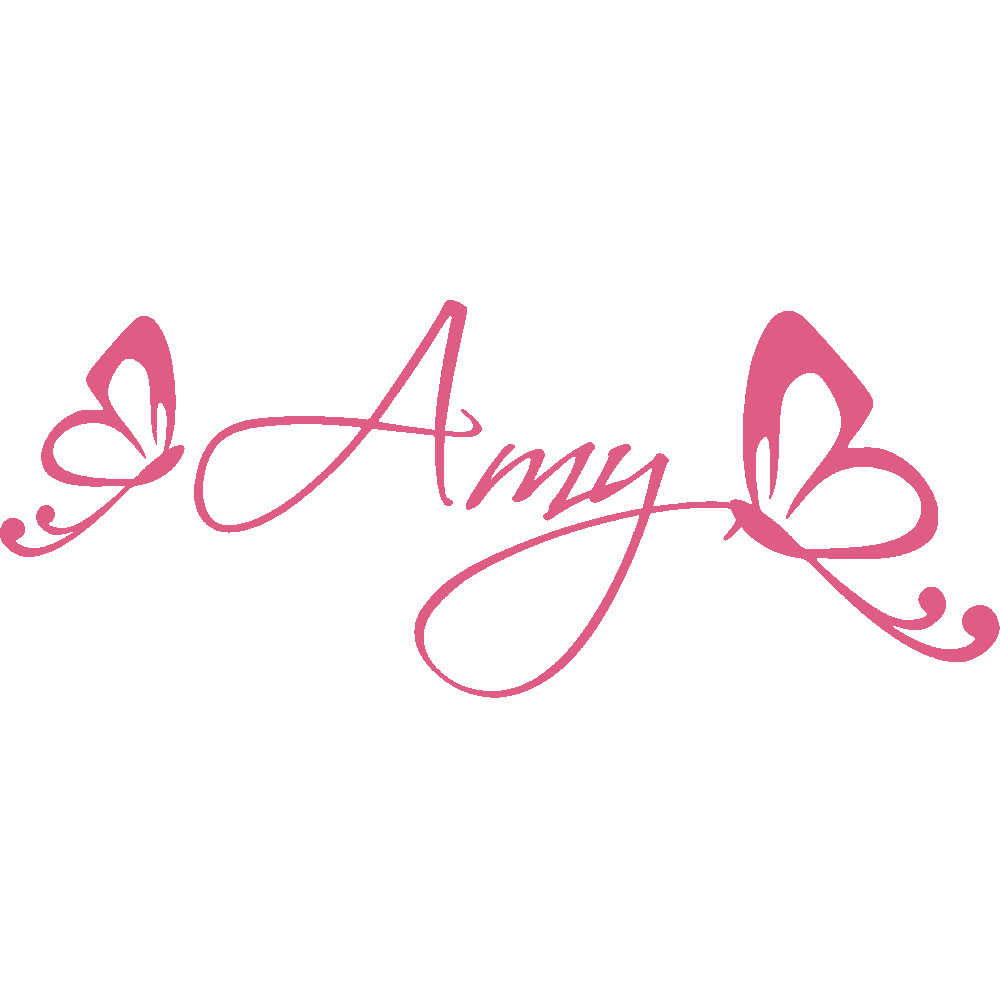 Wall sticker: customization of Amy Papillons