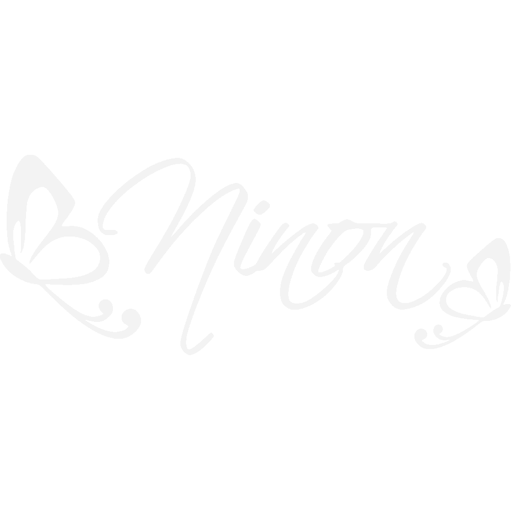 Wall sticker: customization of Ninon Papillons