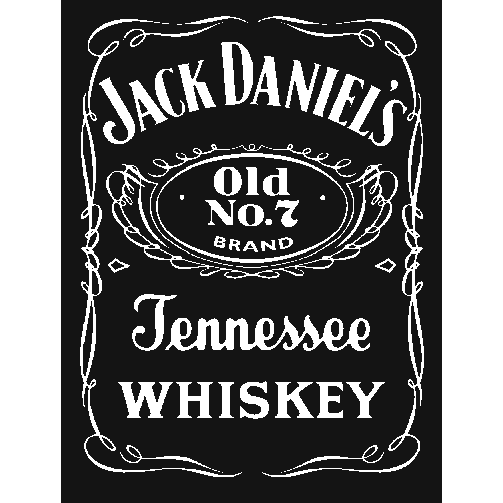 Muur sticker: aanpassing van Jack Daniel's