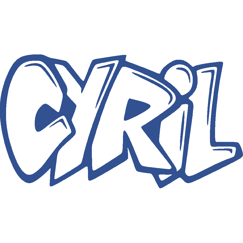 Wall sticker: customization of Cyril Graffiti 2