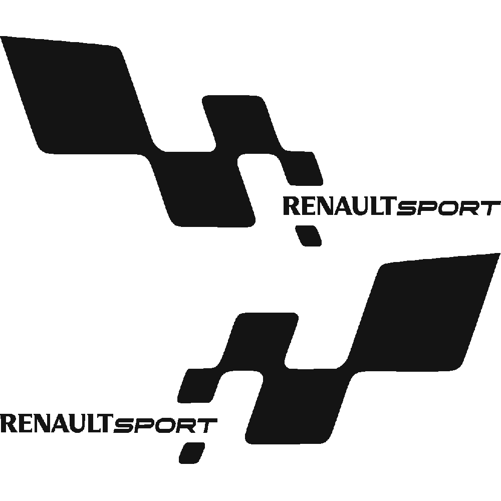 Muur sticker: aanpassing van Renault Sport