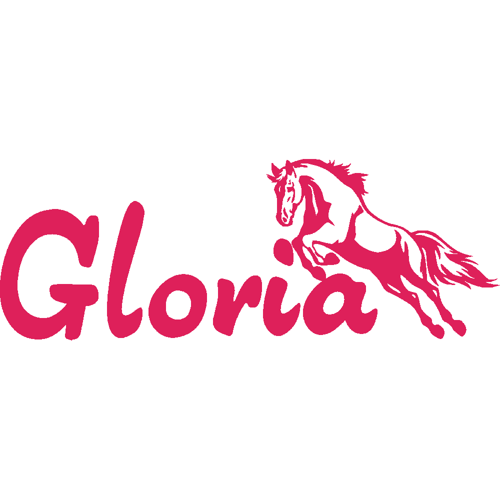 Wall sticker: customization of Gloria Cheval