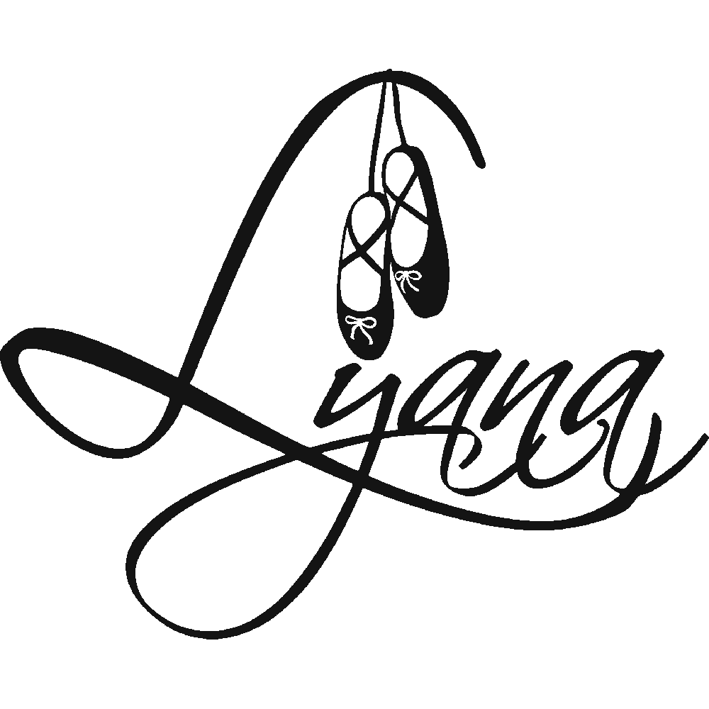 Wall sticker: customization of Lyana Ballerines