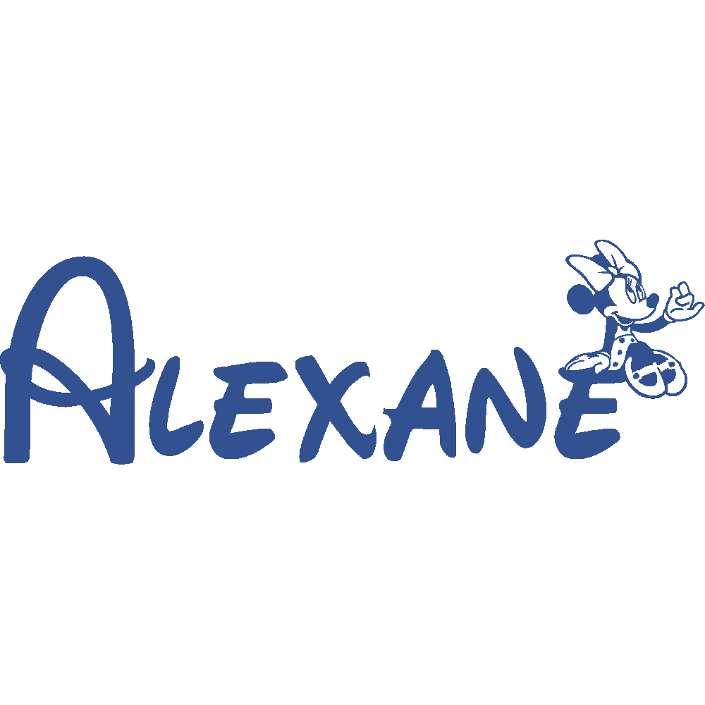 Wall sticker: customization of Alexane Minnie