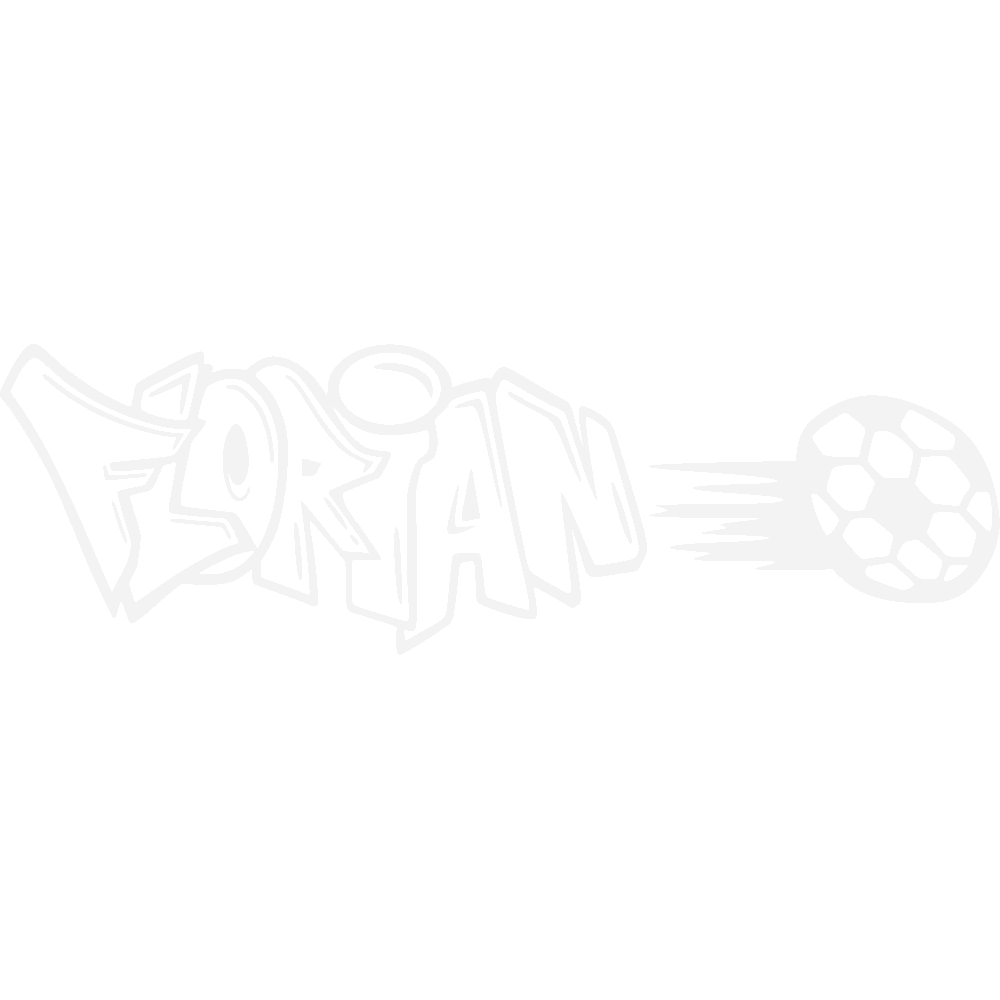 Wall sticker: customization of Florian Graffiti Foot 2
