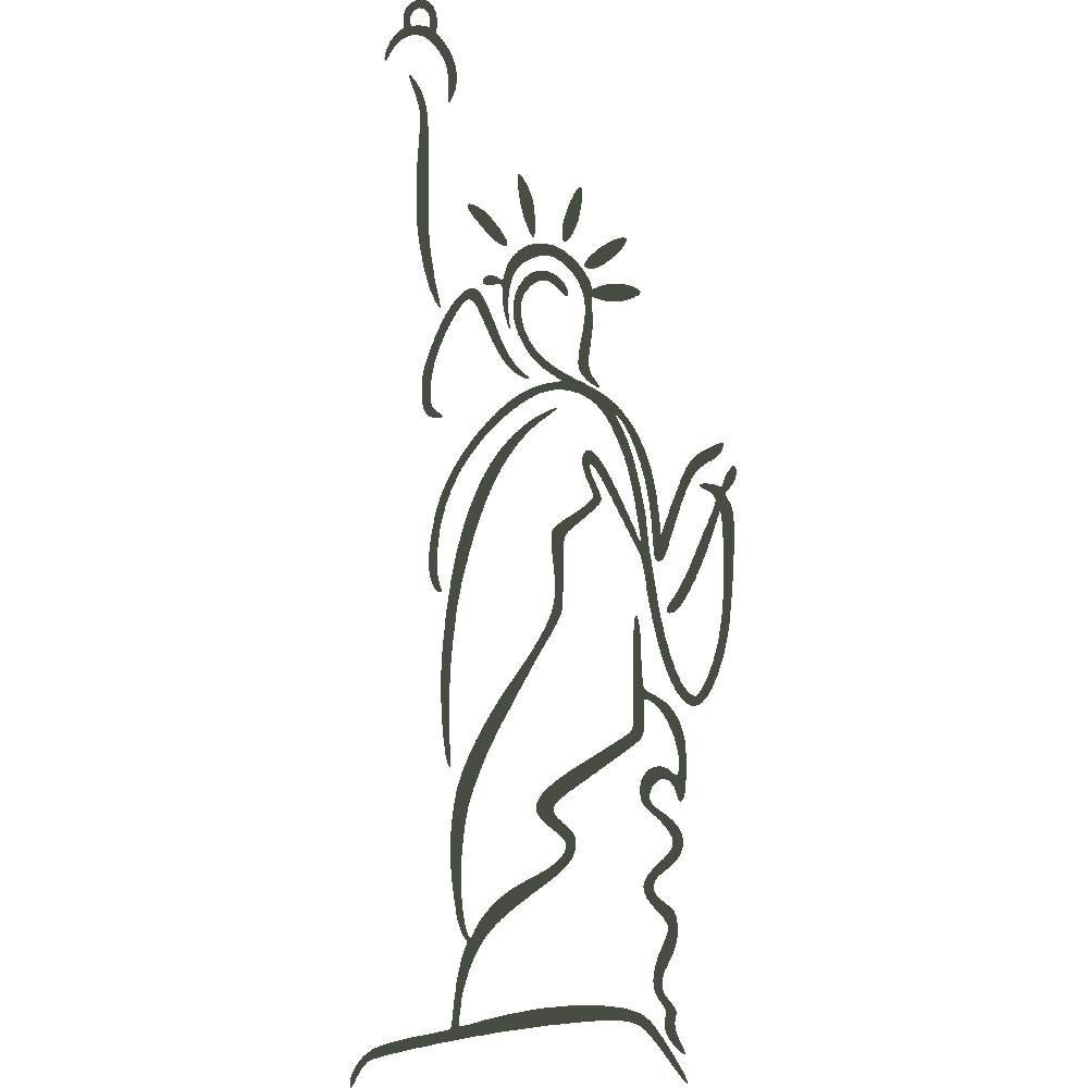 Muur sticker: aanpassing van Statue de la Libert Design