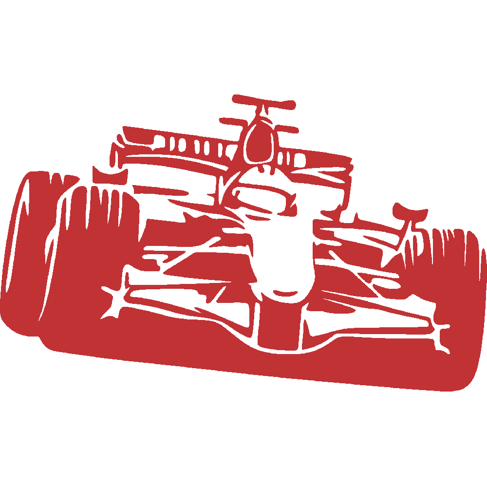 Muur sticker: aanpassing van F1 - Stylise
