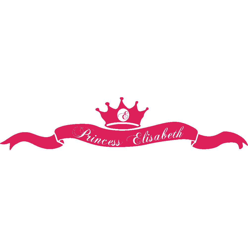 Wall sticker: customization of Princess Elisabeth