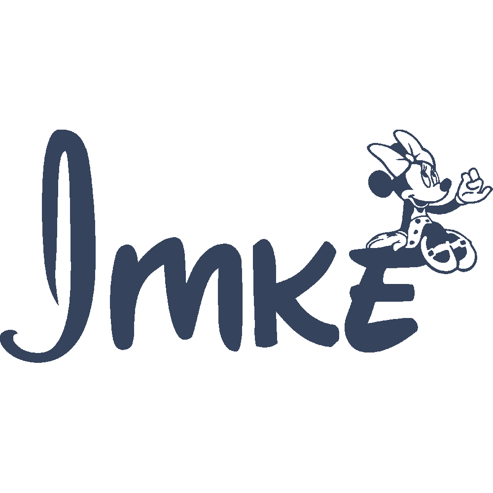 Muur sticker: aanpassing van Imke Minnie