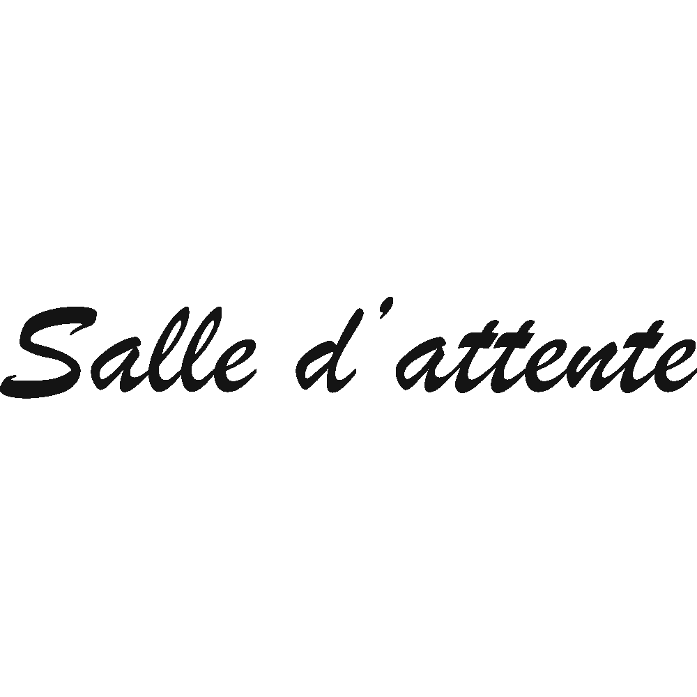 Wall sticker: customization of Salle d'attente - Brush