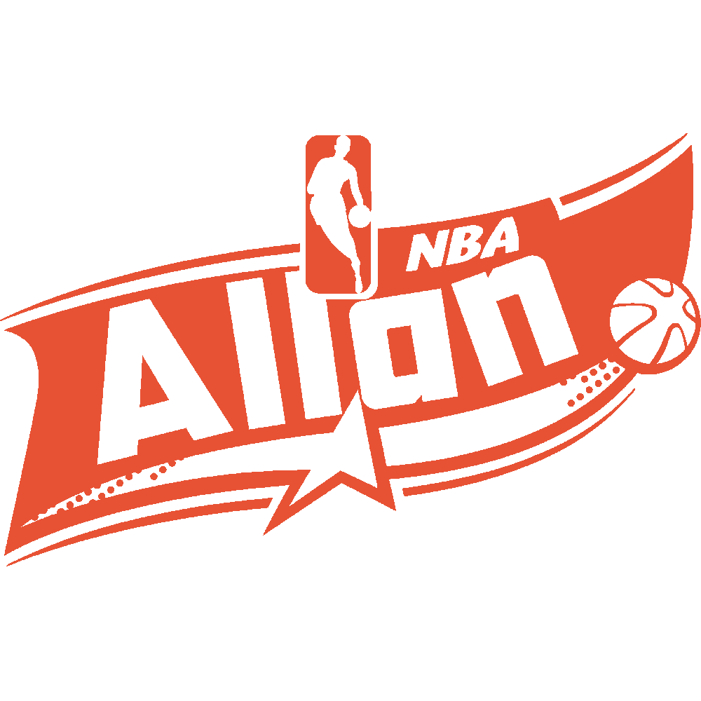 Sticker mural: personnalisation de Allan NBA