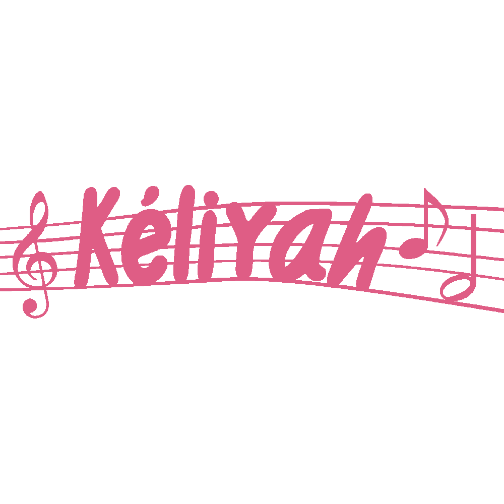 Wall sticker: customization of Kliyah Musique