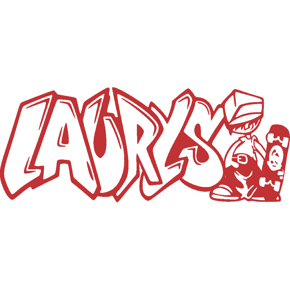 Wall sticker: customization of Laurys Graffiti Skater