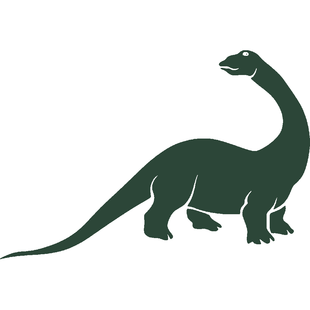 Muur sticker: aanpassing van Dinosaure Silhouette