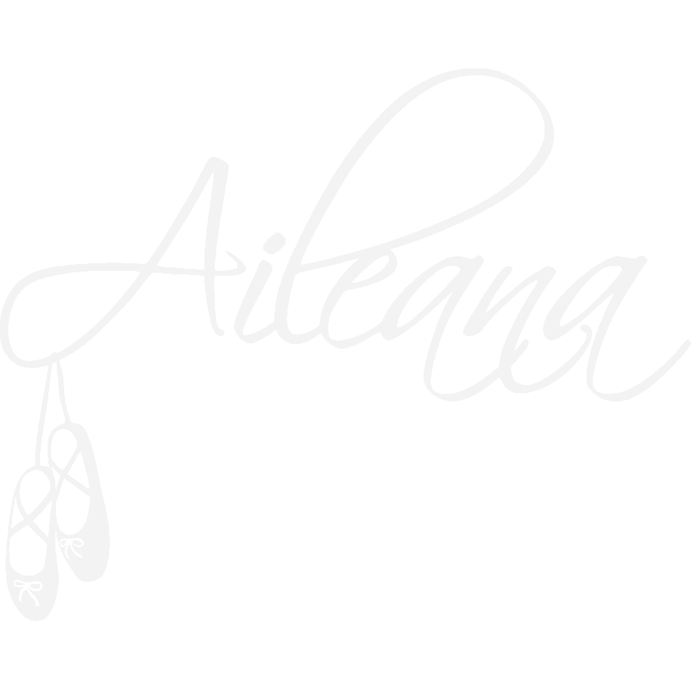 Muur sticker: aanpassing van Aileana Ballerines