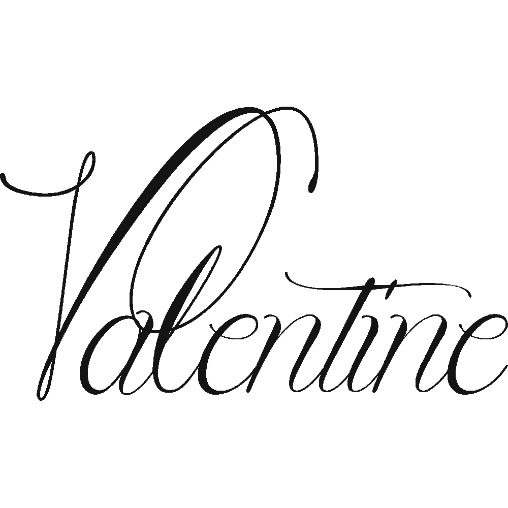 Wall sticker: customization of Valentine Baroque