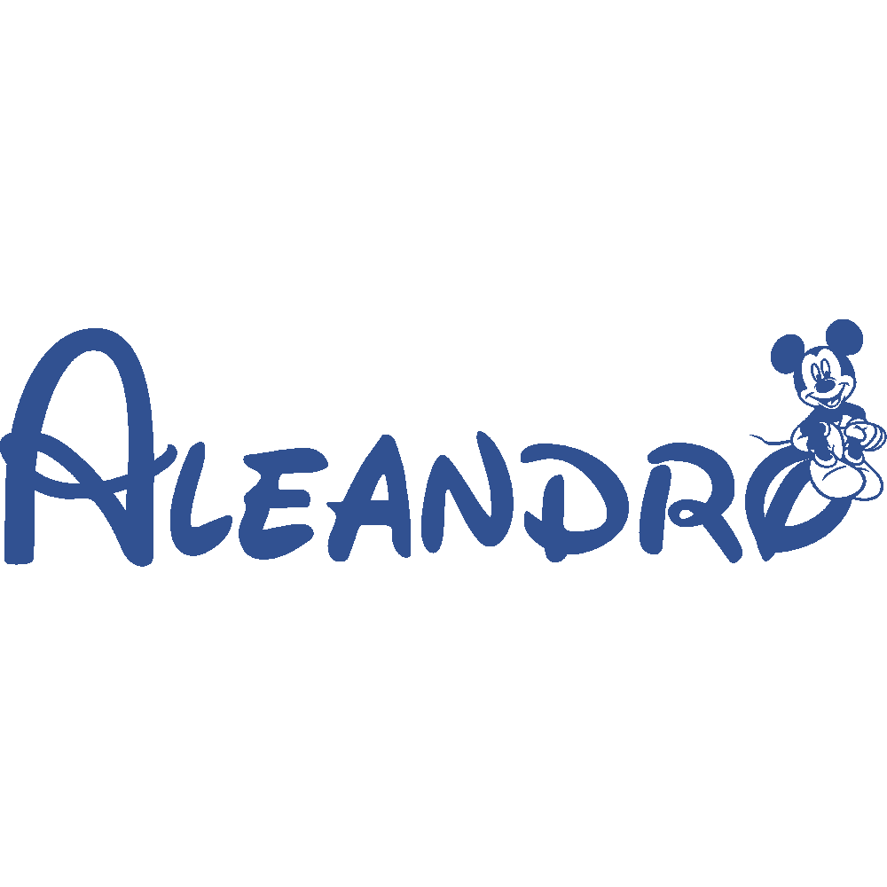 Wall sticker: customization of Aleandro Mickey