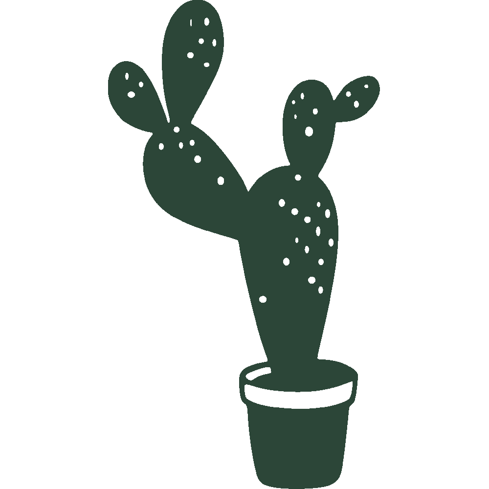 Muur sticker: aanpassing van Cactus