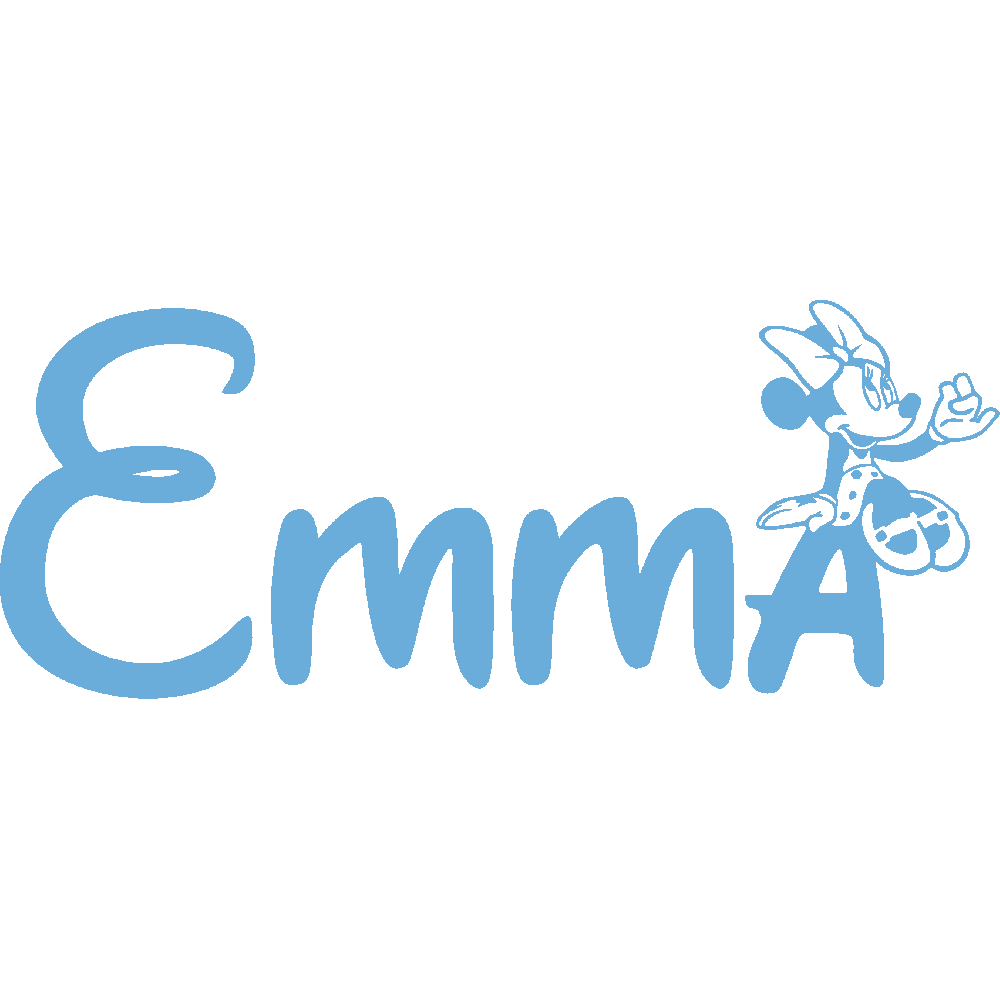 Sticker mural: personnalisation de Emma Minnie 2