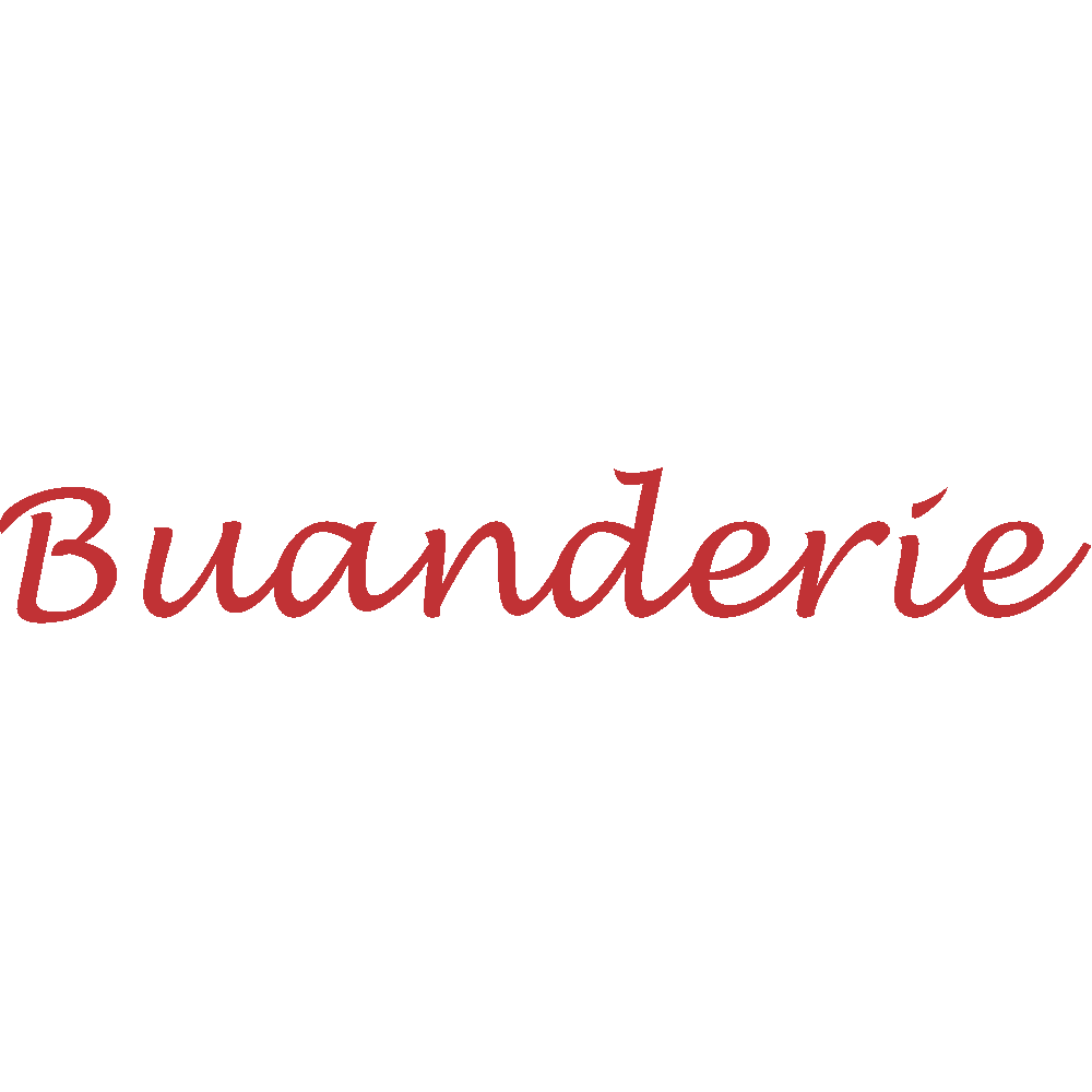 Wall sticker: customization of Buanderie Handwritten