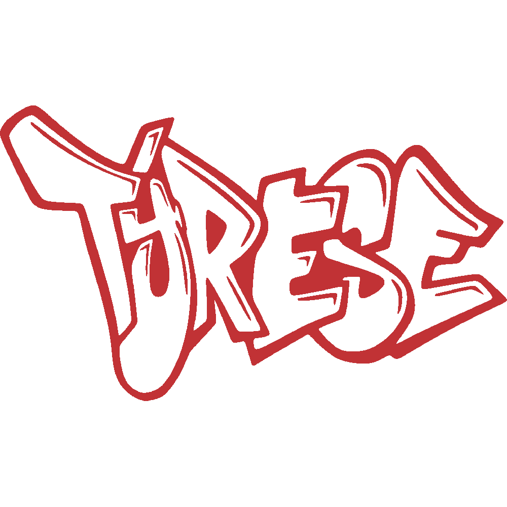 Muur sticker: aanpassing van Tyrese Graffiti