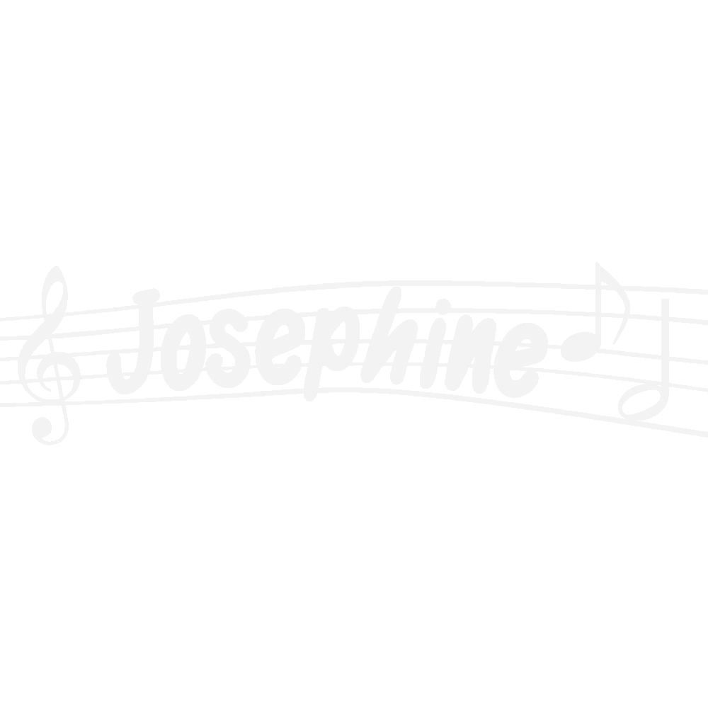 Sticker mural: personnalisation de Josephine Musique