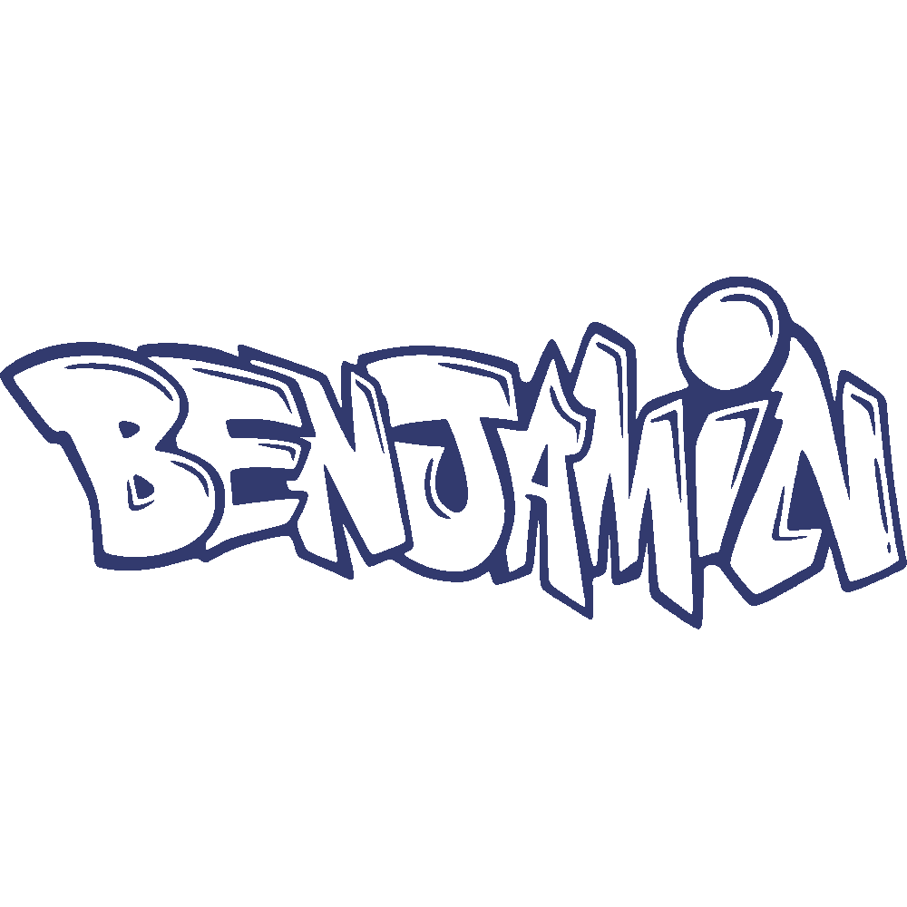 Wall sticker: customization of Benjamin Graffiti