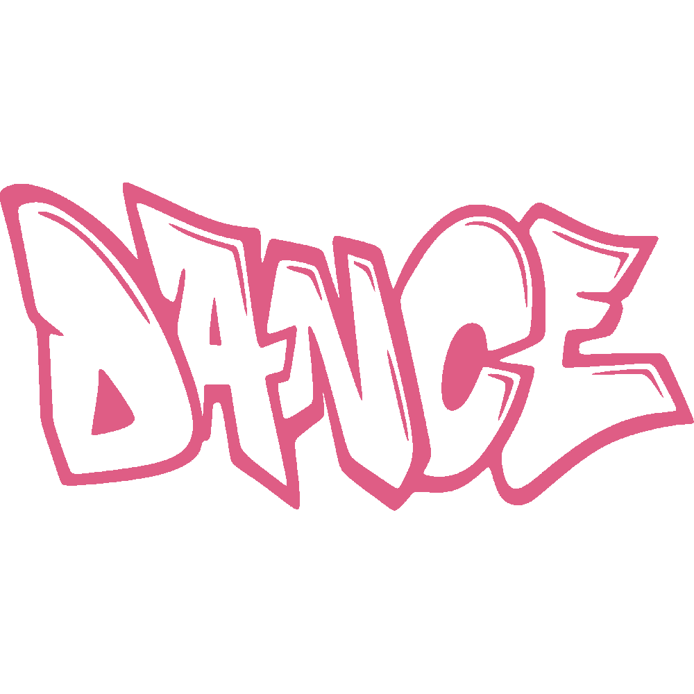 Sticker mural: personnalisation de Dance Graffiti