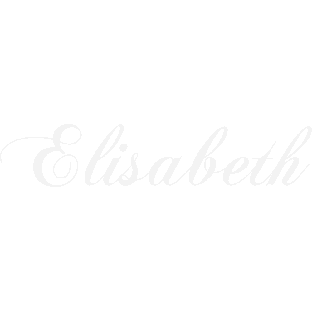 Wall sticker: customization of Elisabeth Scripty