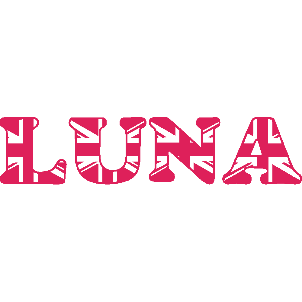 Muur sticker: aanpassing van Luna London