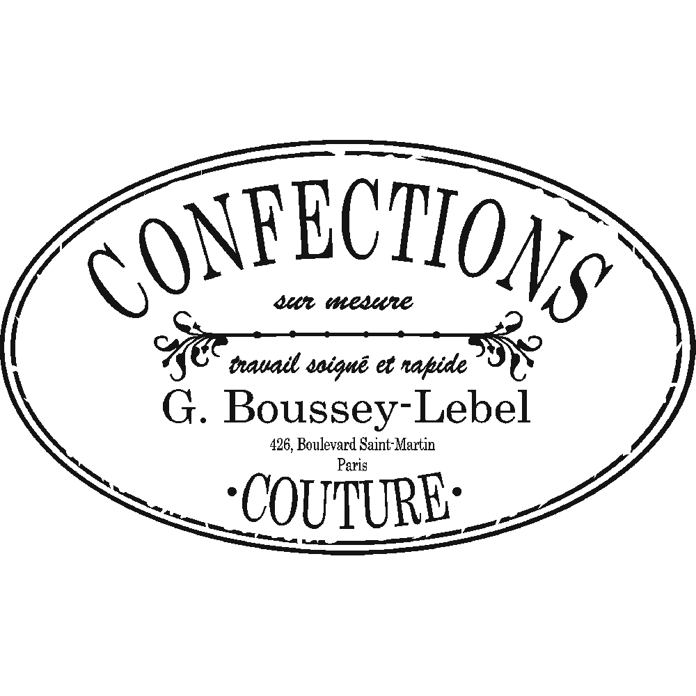 Wall sticker: customization of Confections Shabby Chic