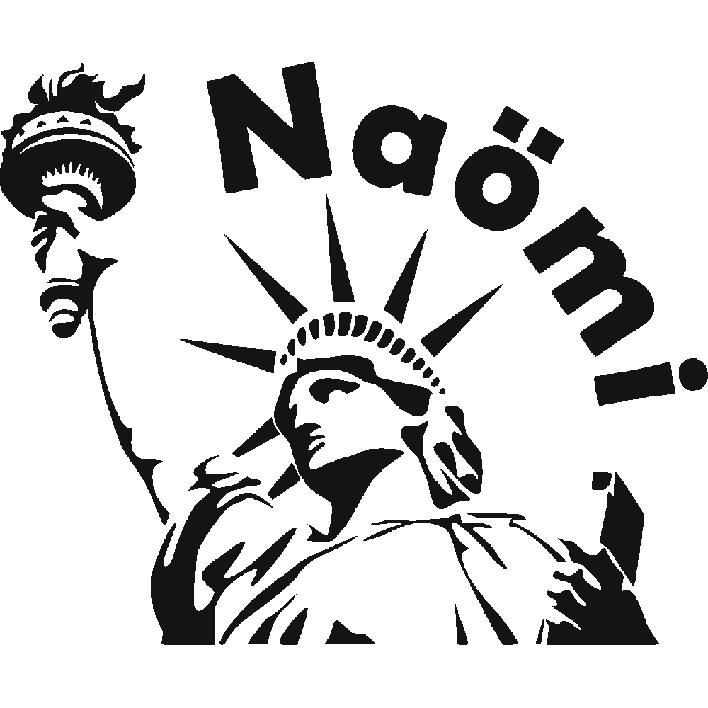 Sticker mural: personnalisation de Nami Liberty 1