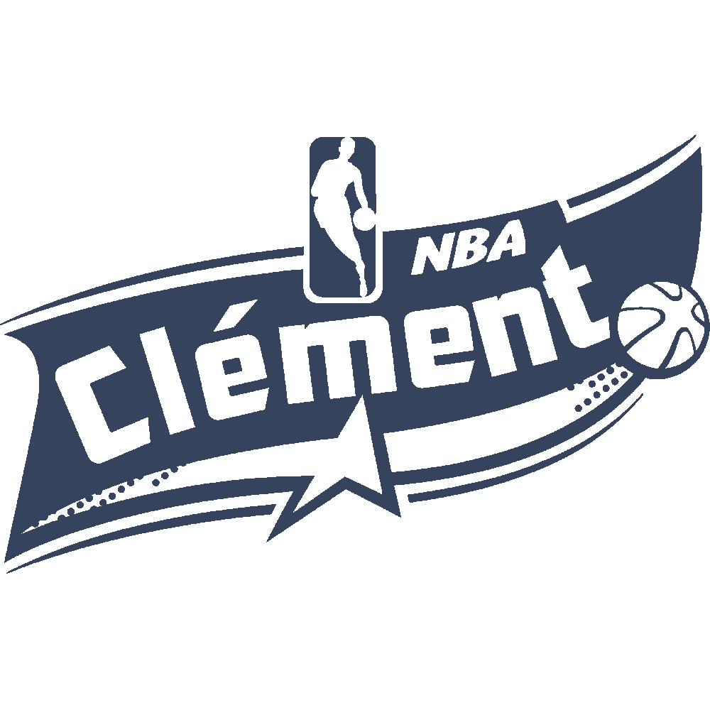 Sticker mural: personnalisation de Clment NBA