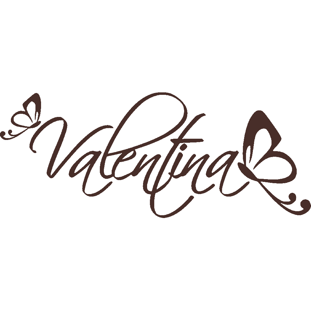 Wall sticker: customization of Valentina Papillons