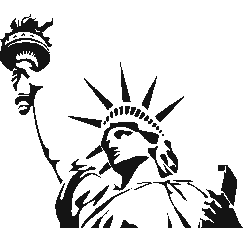 Wall sticker: customization of Liberty
