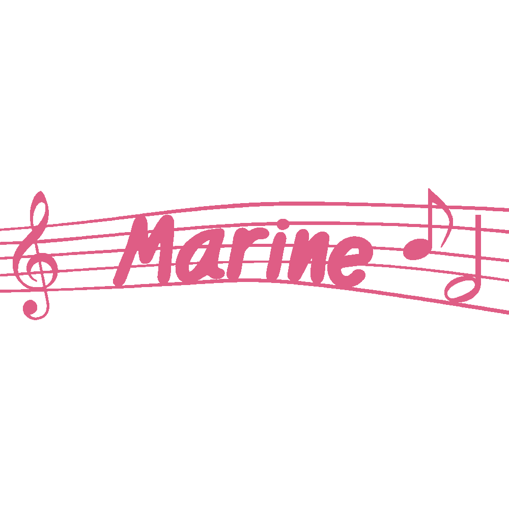 Wall sticker: customization of Marine Musique
