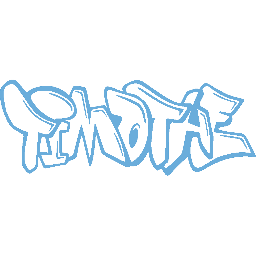 Muur sticker: aanpassing van Timoth Graffiti 3