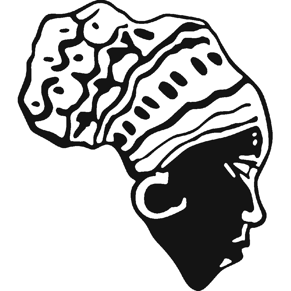 Muur sticker: aanpassing van Tte africaine