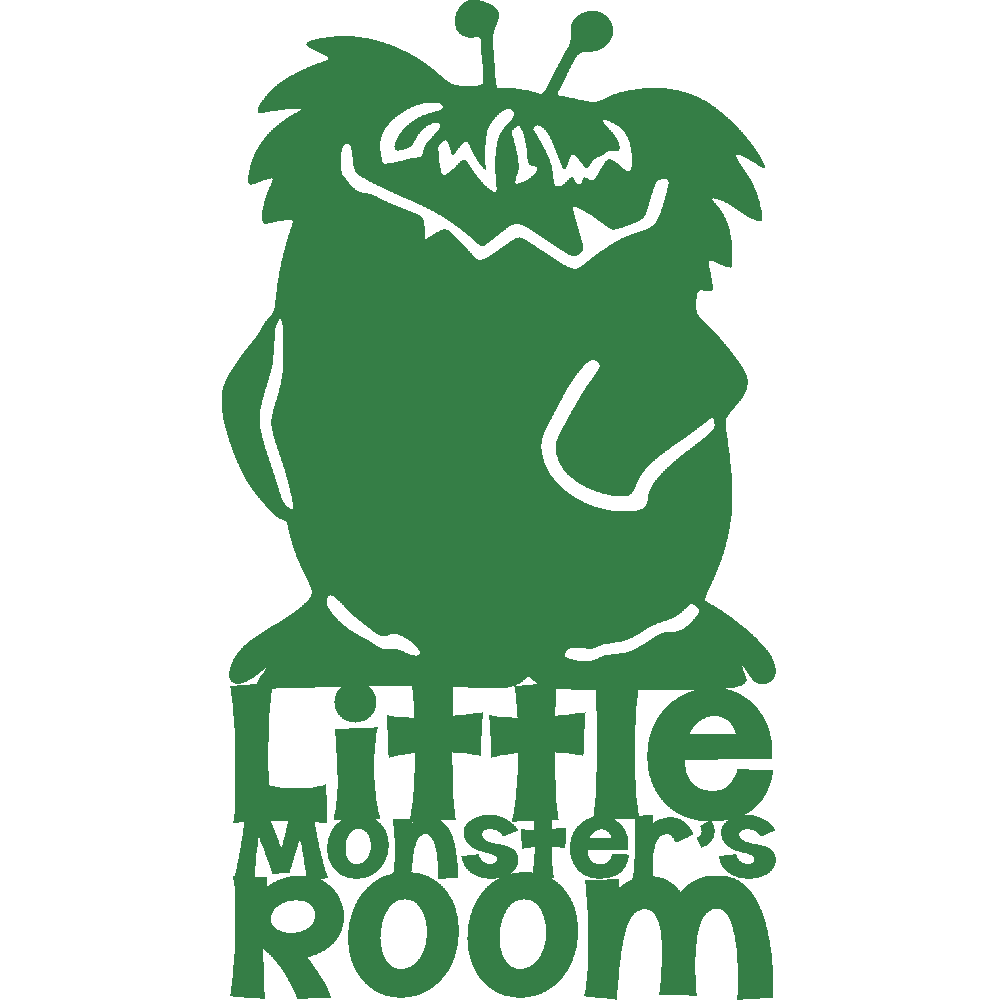 Sticker mural: personnalisation de Little Monster's Room