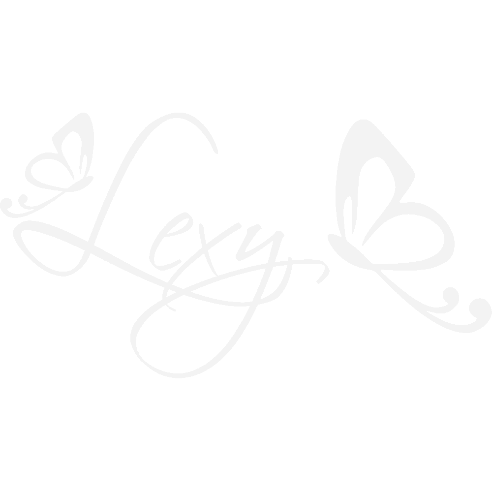 Muur sticker: aanpassing van Lexy Papillons